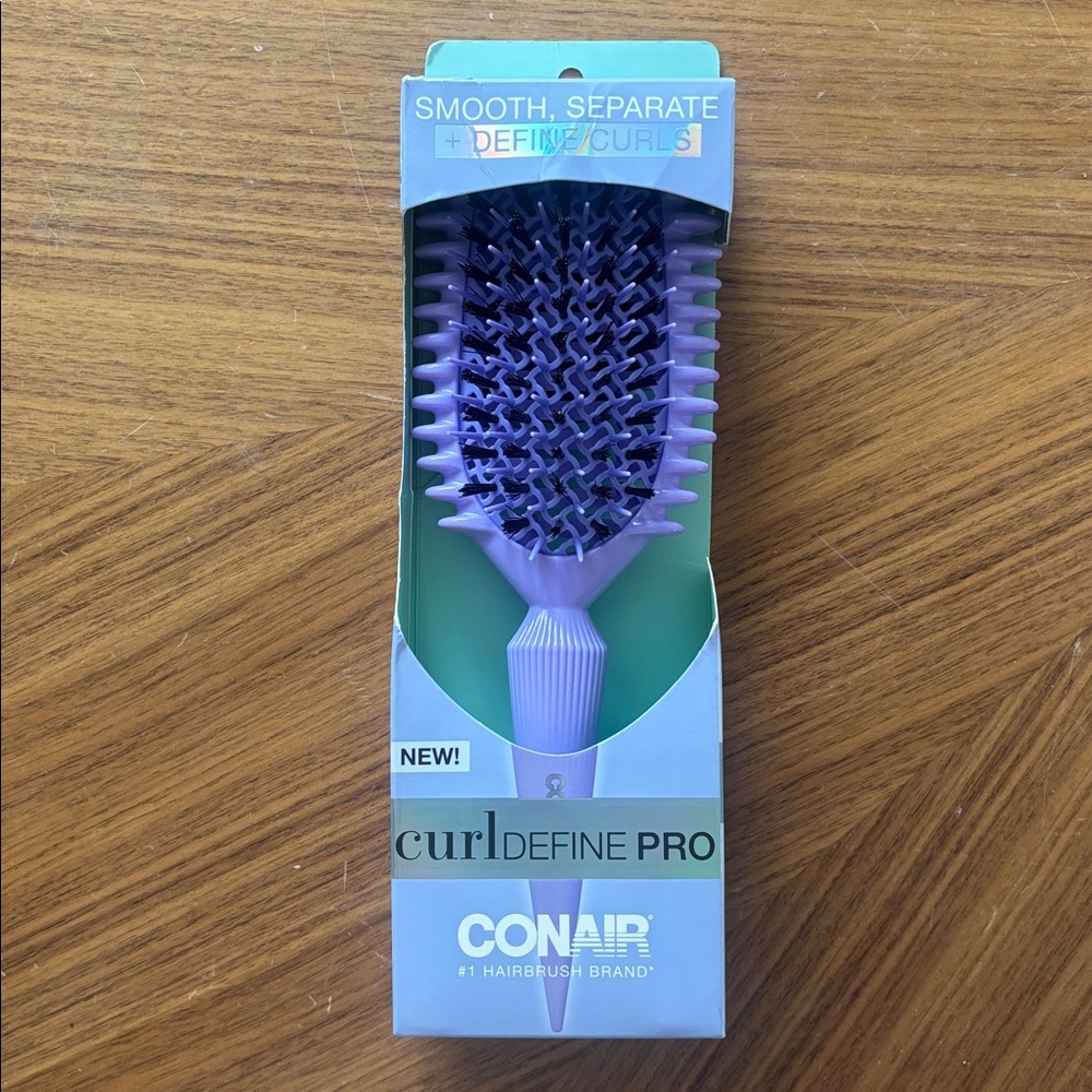 NWT - Conair Curl Define Pro Detangler Hair Brush (Large)